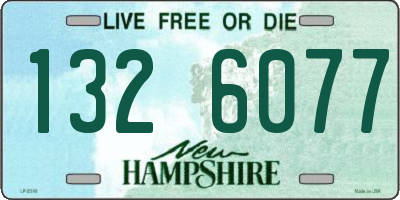 NH license plate 1326077
