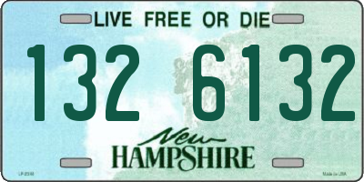 NH license plate 1326132