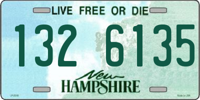 NH license plate 1326135
