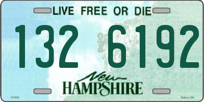 NH license plate 1326192