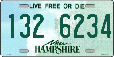 NH license plate 1326234