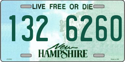 NH license plate 1326260