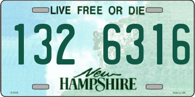 NH license plate 1326316
