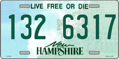 NH license plate 1326317