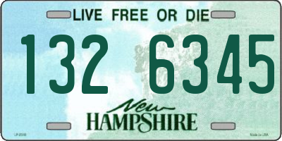 NH license plate 1326345