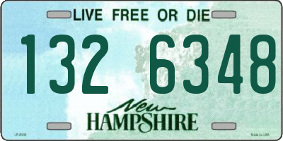 NH license plate 1326348