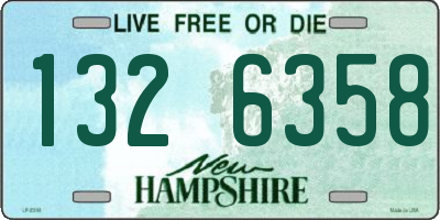 NH license plate 1326358