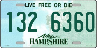 NH license plate 1326360