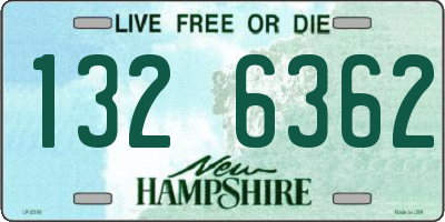 NH license plate 1326362