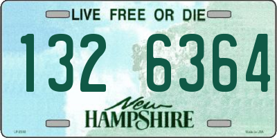 NH license plate 1326364
