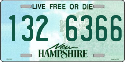 NH license plate 1326366