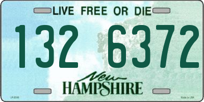 NH license plate 1326372