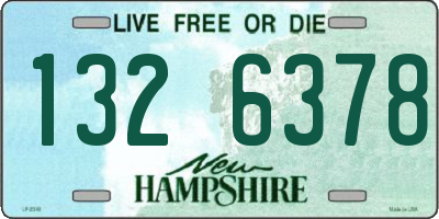 NH license plate 1326378