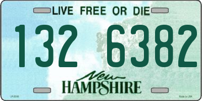 NH license plate 1326382