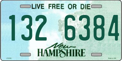 NH license plate 1326384