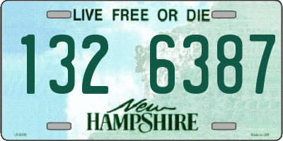 NH license plate 1326387