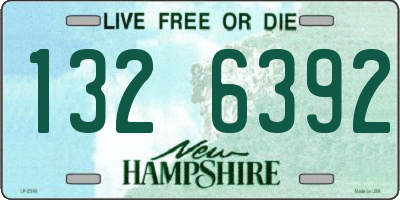 NH license plate 1326392