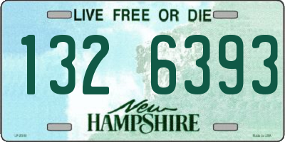 NH license plate 1326393