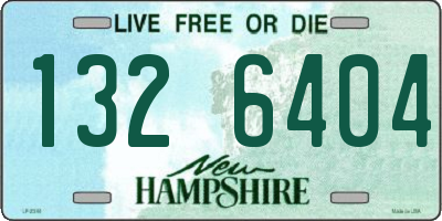 NH license plate 1326404
