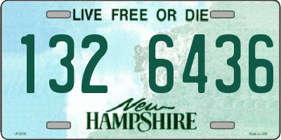 NH license plate 1326436