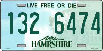 NH license plate 1326474