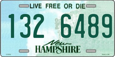 NH license plate 1326489