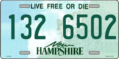 NH license plate 1326502