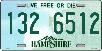 NH license plate 1326512