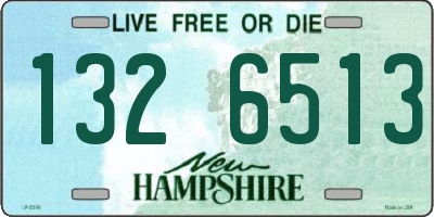 NH license plate 1326513