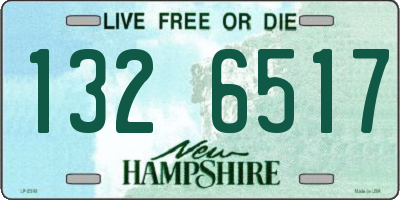 NH license plate 1326517