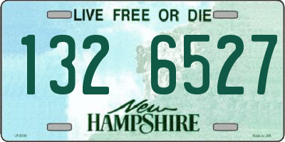 NH license plate 1326527