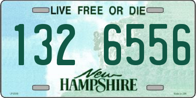 NH license plate 1326556
