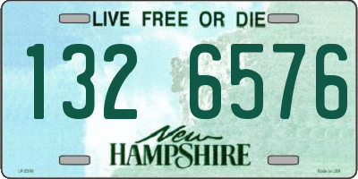 NH license plate 1326576