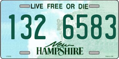NH license plate 1326583