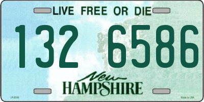 NH license plate 1326586