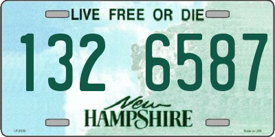 NH license plate 1326587