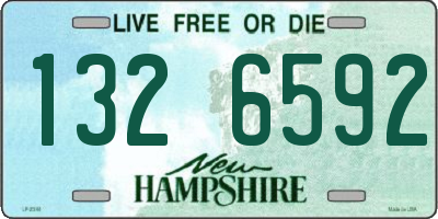 NH license plate 1326592