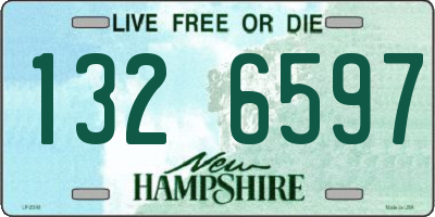 NH license plate 1326597