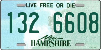 NH license plate 1326608