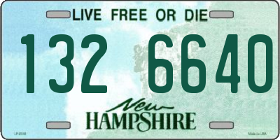 NH license plate 1326640