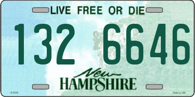 NH license plate 1326646
