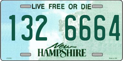 NH license plate 1326664