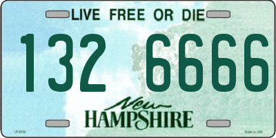 NH license plate 1326666