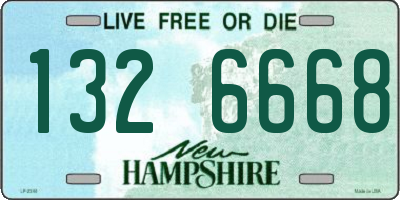 NH license plate 1326668