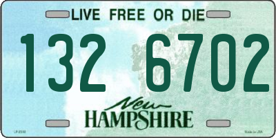 NH license plate 1326702