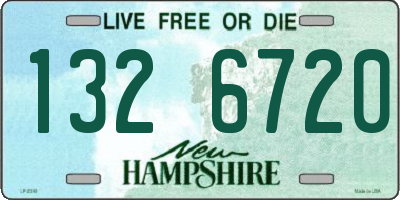 NH license plate 1326720