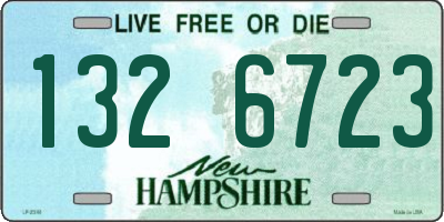 NH license plate 1326723