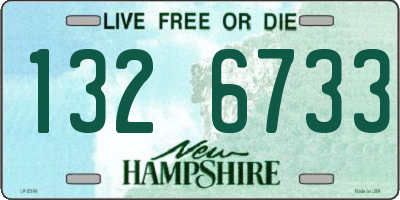 NH license plate 1326733