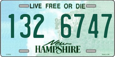 NH license plate 1326747