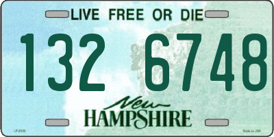 NH license plate 1326748